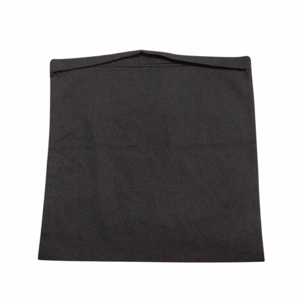 Westford Mill Plain Black Cotton Square Cushion Cover – 2