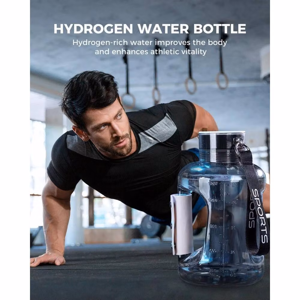NESTLUNE Hydrogen Rich Water Generator Bottle, 1.5 l, Grey and Transparent – 6