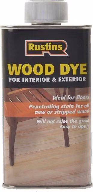 Rustins Wood Dye Ebony Black 250ml – 3