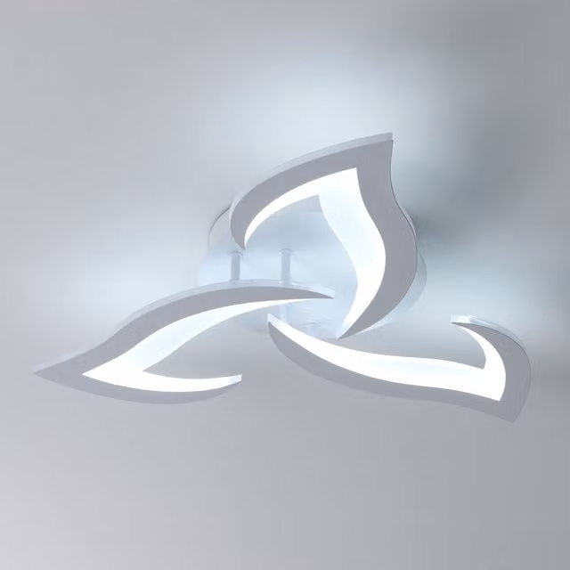 GOECO White LED Ceiling Light, Diameter: 52 cm