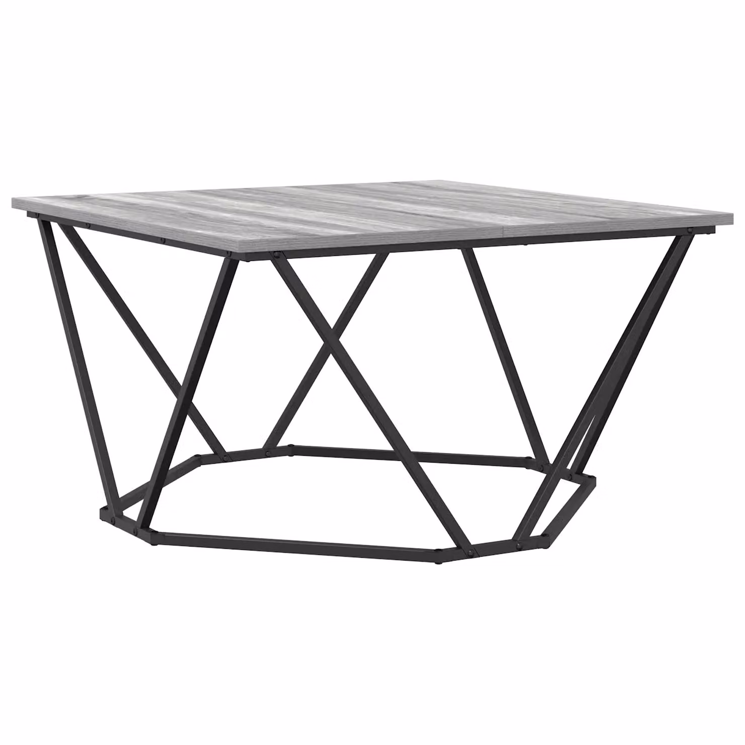 Berkfield Home Modern Rectangular Coffee Table in Grey Sonoma Engineered Wood and Metal – 2