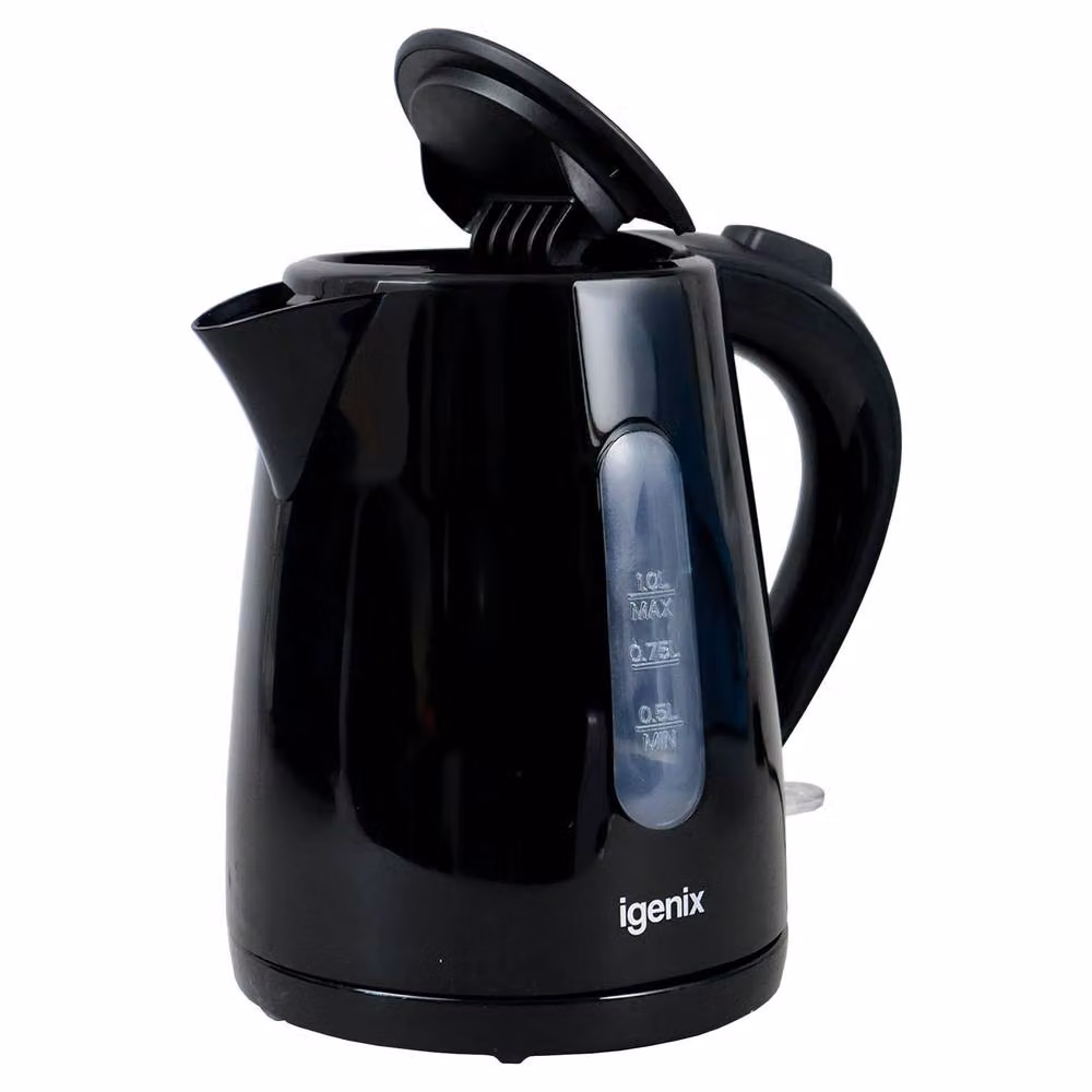 Igenix IGK11022B Cordless Electric Jug Kettle, 2200W Rapid Boil, 1 l Capacity, Black – 3