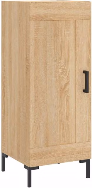 Berkfield Home Sonoma Oak Sideboard in Beige, W/D/H: 34.5 x 34.0 x 90.0 cm – 1