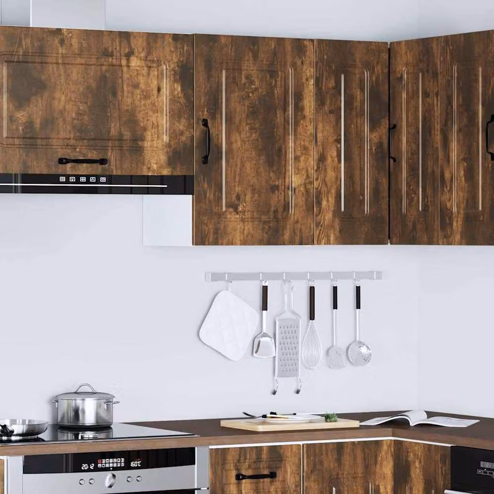 Berkfield Home Kalmar Kitchen Wall Cabinet in Smoked Oak Brown, W/D/H: 60 x 40 x 31 cm – 3