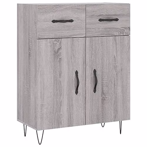 vidaXL Modern Grey Sonoma Sideboard W/D/H: 69.5 x 34 x 90 cm – 1