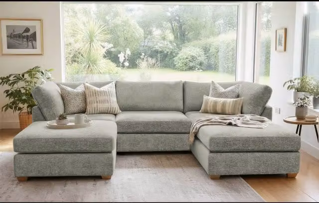 The Great Sofa Company Hyde U Shape Corner Sofa in Grey