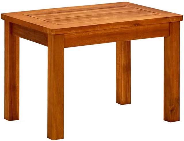 Berkfield Home Garden Coffee Table in Brown Solid Oiled Acacia Wood, W: 50 cm, D: 35 cm, H: 36 cm – 1
