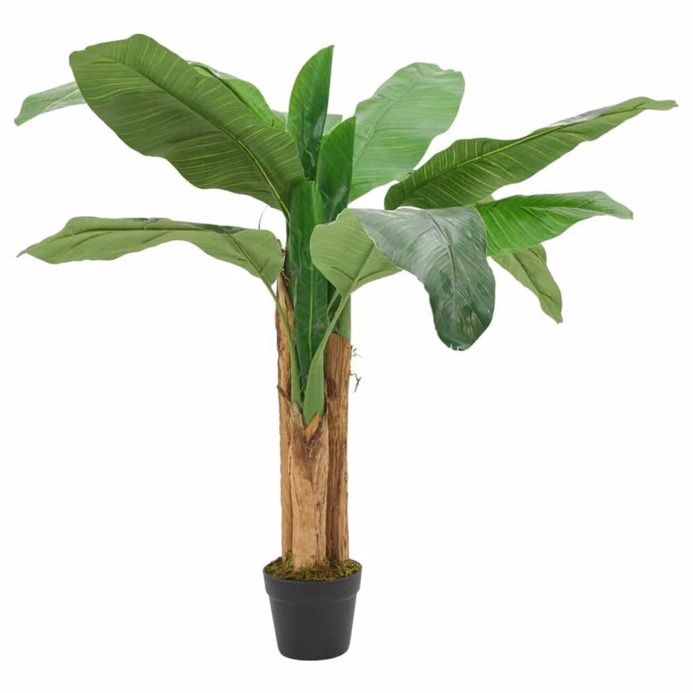 Berkfield Home Artificial Banana Tree with 9 Leaves, Green, Height: 120 cm – 2