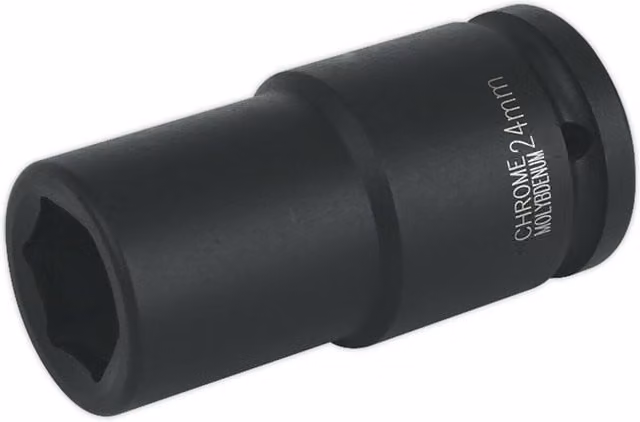 Loops 24mm Forged Deep Impact Socket with 3/4 Inch Square Drive in Black Chromoly Steel – 1