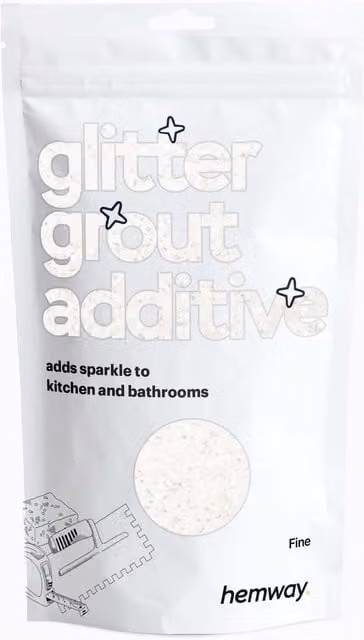 Hemway Glitter Grout Additive White Iridescent, 100g
