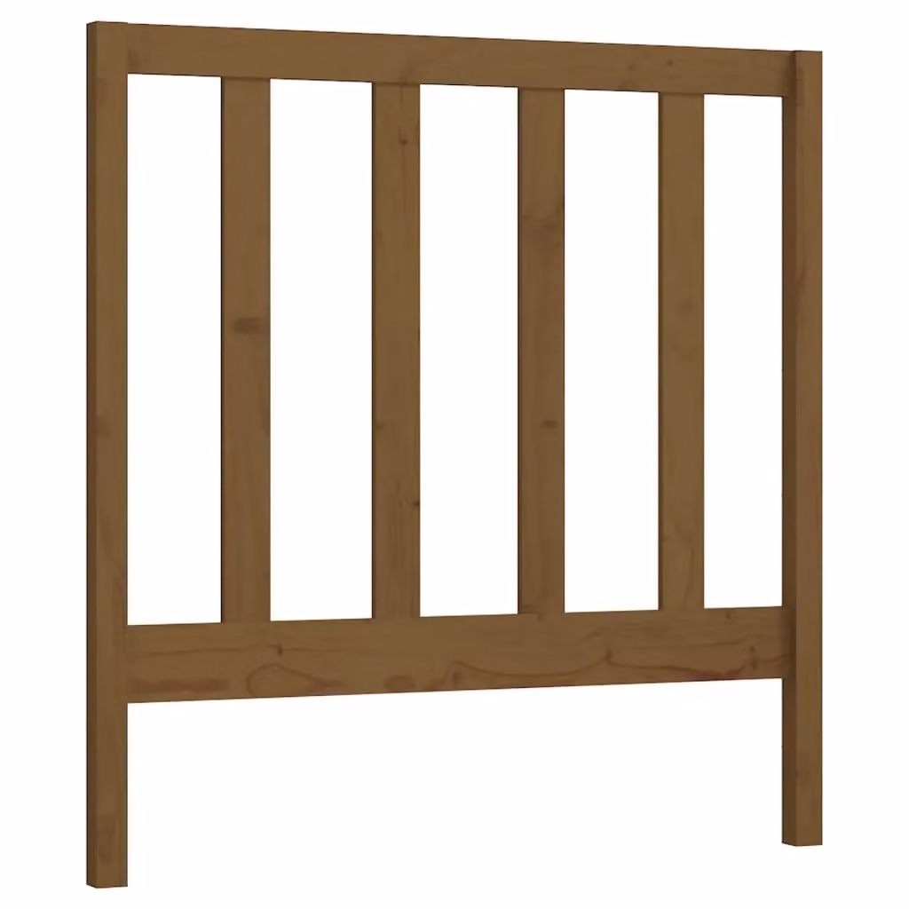 Berkfield Home Rustic Solid Wood Pine Bed Headboard in Honey Brown, W: 95 cm, D: 4 cm, H: 100 cm – 2