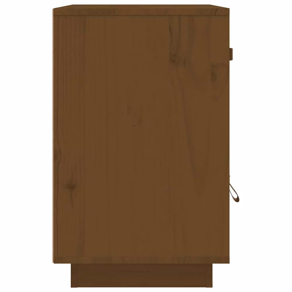 Berkfield Home Bedside Cabinet in Honey Brown Solid Pine Wood, W/D/H: 40 x 34 x 55 cm – 5
