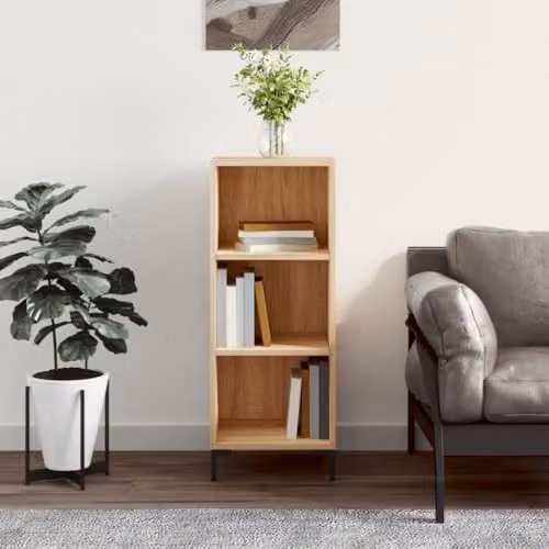 vidaXL Sideboard in Sonoma Oak Brown, W/D/H: 34.5 x 32.5 x 90 cm