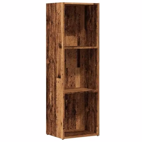 vidaXL Modern Book Cabinet in Old Wood Brown, W/D/H: 36 x 30 x 114 cm