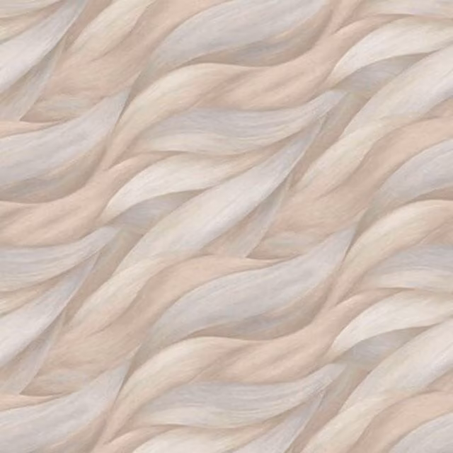 Erismann Casual Chic Wave Vinyl Textured Wallpaper in Beige and Sand
