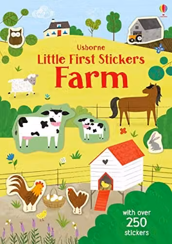 Usborne Little First Stickers Farm Multicolour Paper Sticker Book
