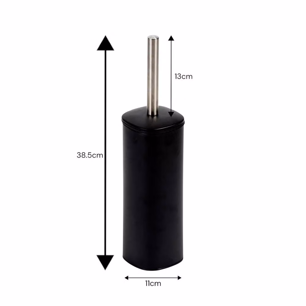 Showerdrape Capri 3L Freestanding Pedal Bin and Toilet Brush Set in Black or White – 3