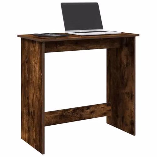 vidaXL Writing Desk in Brown Smoked Oak, W/D/H: 80 x 40 x 75 cm – 4