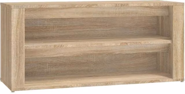 Berkfield Home Sonoma Oak Shoe Rack in Light Brown, W/D/H: 100 x 35 x 45 cm