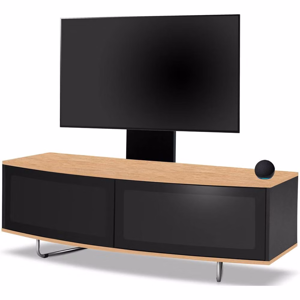 Centurion Supports CARU D-Shape Flat Screen TV Cabinet with Mounting Arm for 32-65 inch TVs, Multicolour, W: 120 cm, D: 39 cm, H: 43 cm – 3