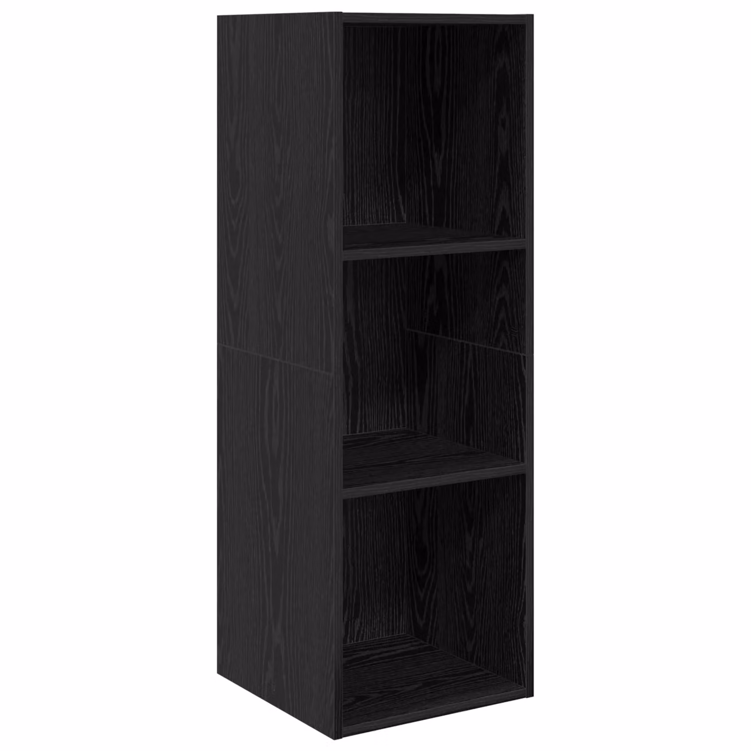 Berkfield Home 4-Piece Wall-Mounted Storage Set in Black Oak Engineered Wood – 4