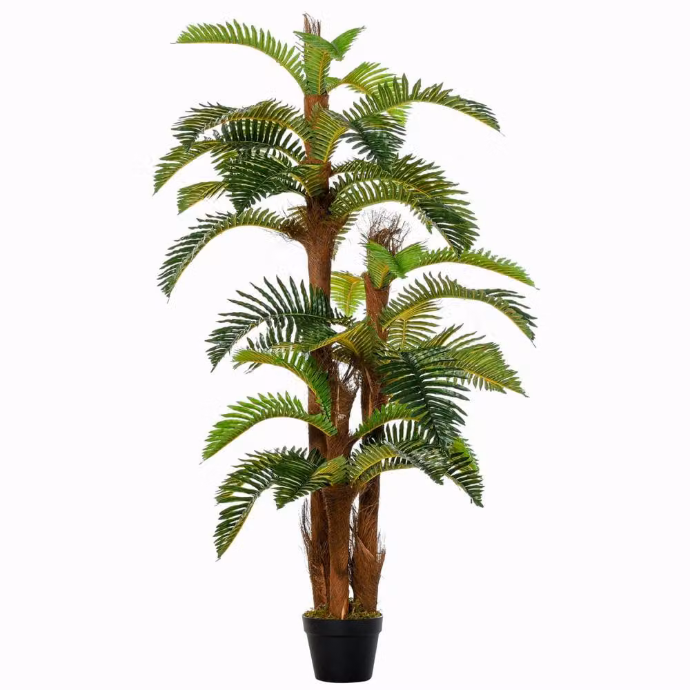Wyld Haus Nohane Roma Artificial Green Fern Plant in Pot, W: 18 cm, D: 18 cm, H: 150 cm – 2