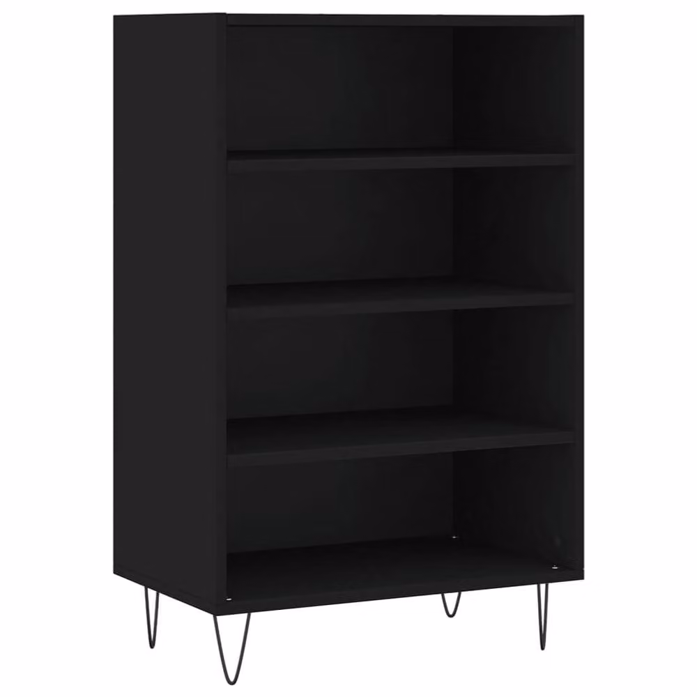 Berkfield Home Black Modern Highboard W/D/H: 57 x 35 x 90 cm – 3