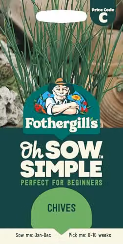 Mr Fothergill's Oh Sow Simple Chives Green Vegetable Seeds – 1