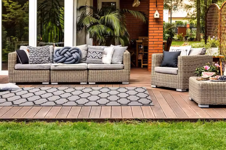 RugsX Floorlux Sisal Runner in Grey, W: 120 cm, D: 110 cm