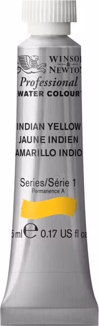 Winsor and Newton Professional Indian Yellow Watercolour Paint, 5ml