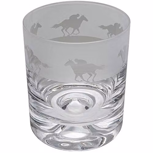 Milford Collection Animo Racehorse Whisky Tumbler Glass in Clear – 1