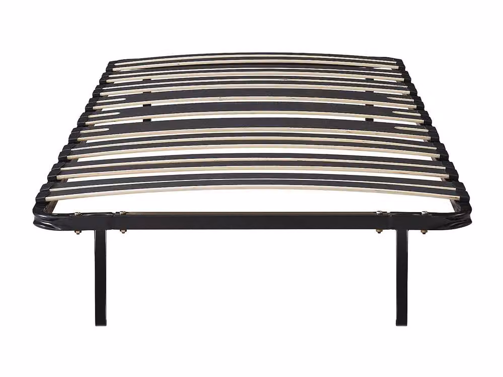 YSME Single Slatted Bed Base in Black with 15 Wood Slats and Reinforced Centre Zone, W/D/H: 90 x 190 x 88 cm – 2