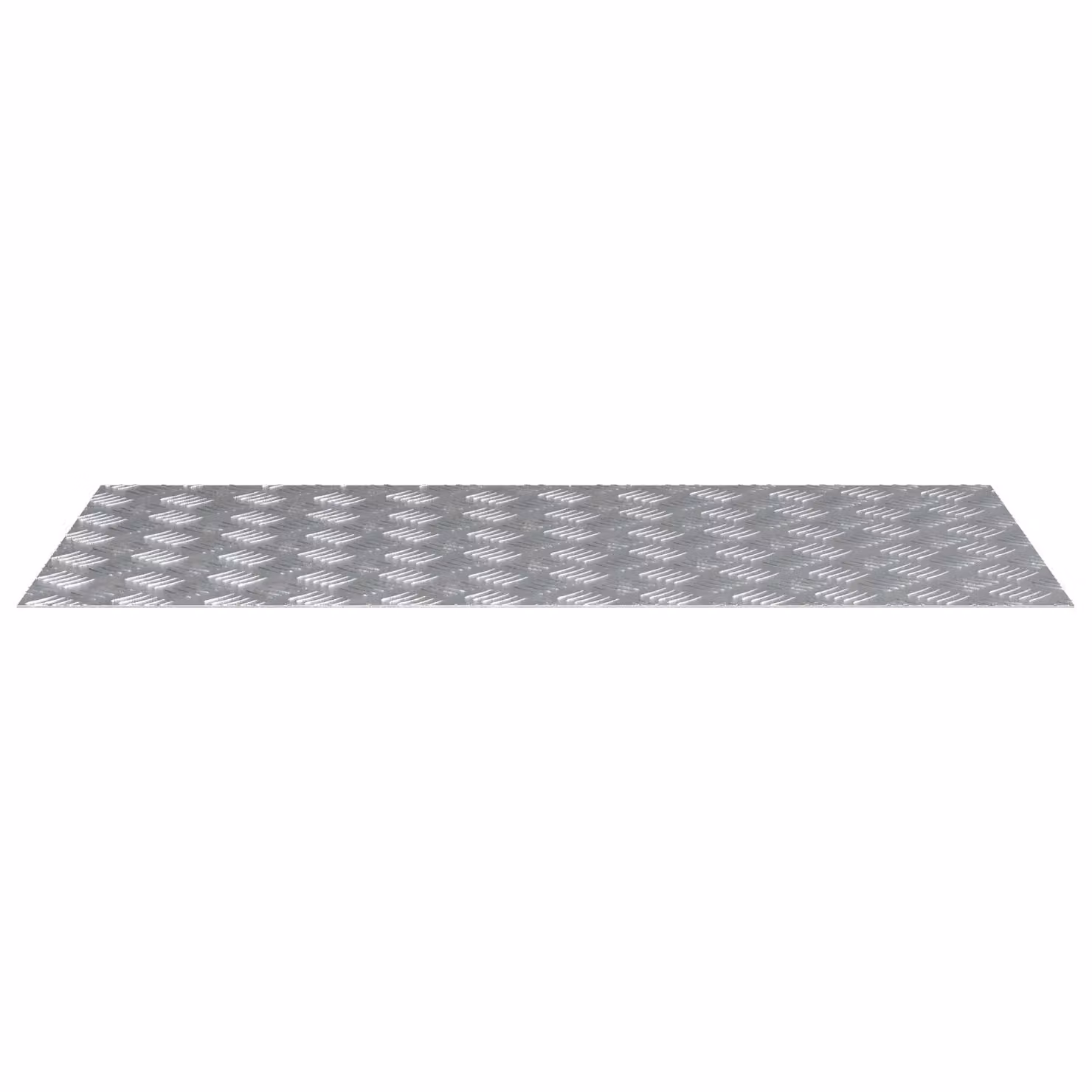 Berkfield Home Anti-Slip Aluminium Checker Plate Sheets, 2 Pack, Grey, W: 100 cm, D: 50 cm – 2
