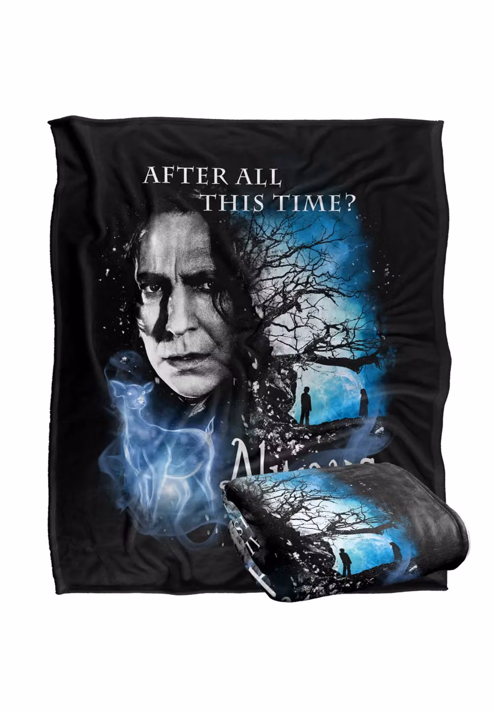Warner Brothers Harry Potter Always Fleece Throw Blanket in White and Multicolour, W/D/H: 152 x 127 cm – 7