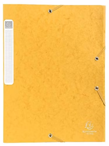 Exacompta Cartobox Yellow A4 Archive Storage Filing Box with 4cm Spine