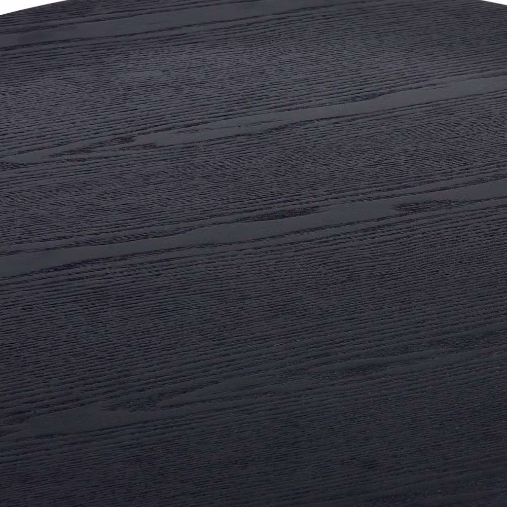 Cheshire Lauriston Fluted Round Coffee Table in Black Ash – 3