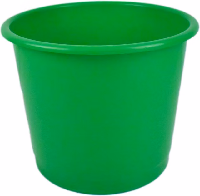 Deflecto Green Plastic Waste Paper Bin
