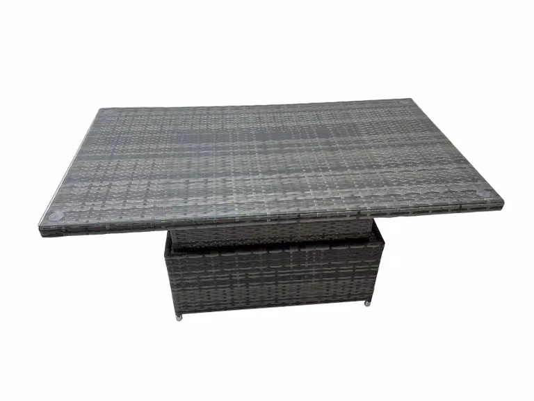 Fimous 10-Seater Rattan Corner Sofa Garden Furniture Set with 3 Stools in Dark Grey
