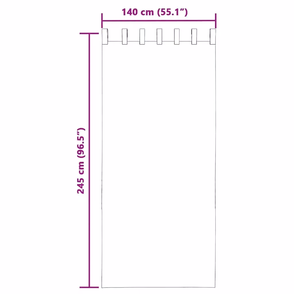 Berkfield Home Voile Curtains with Loops, 2 Pack, Grey, W: 140 cm, H: 245 cm – 5