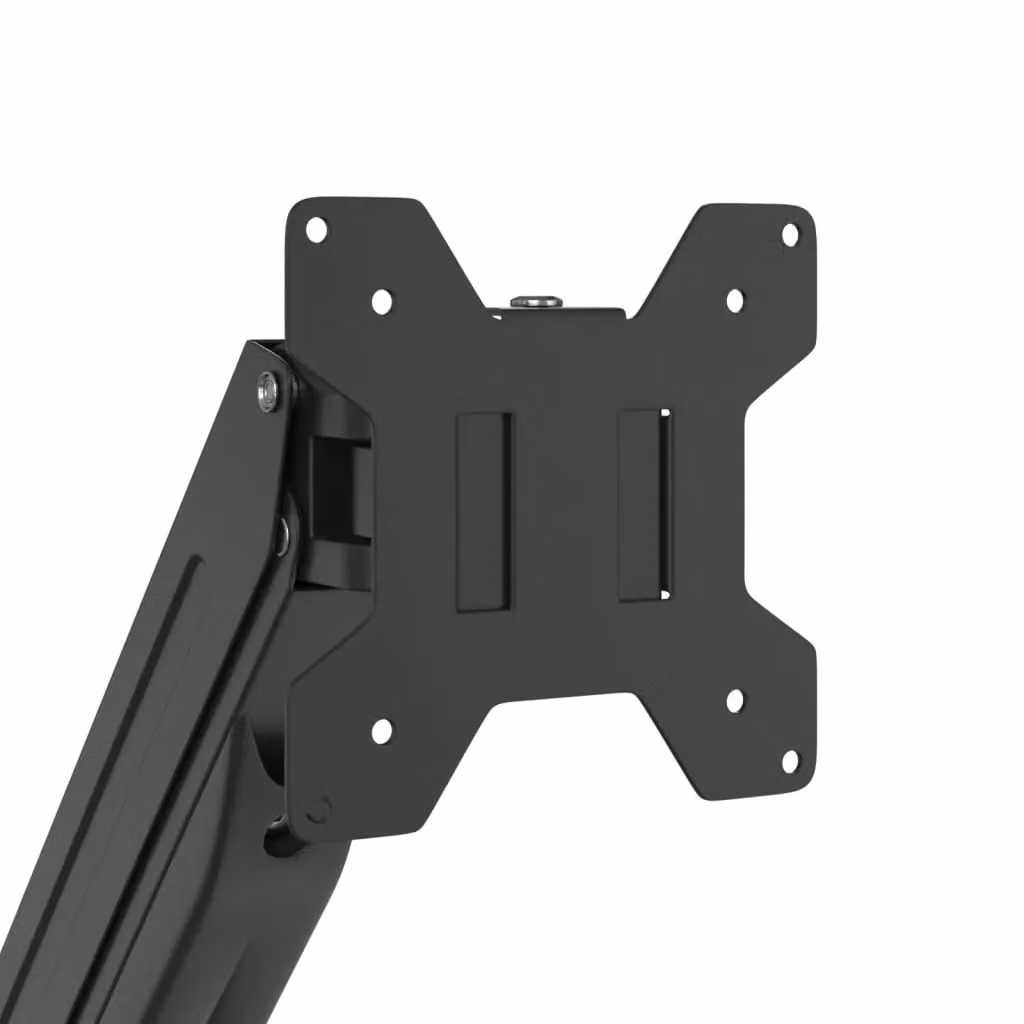 Berkfield Home Dual Monitor Arm for Screens up to 27 Inch with Gas Spring, Black – 5