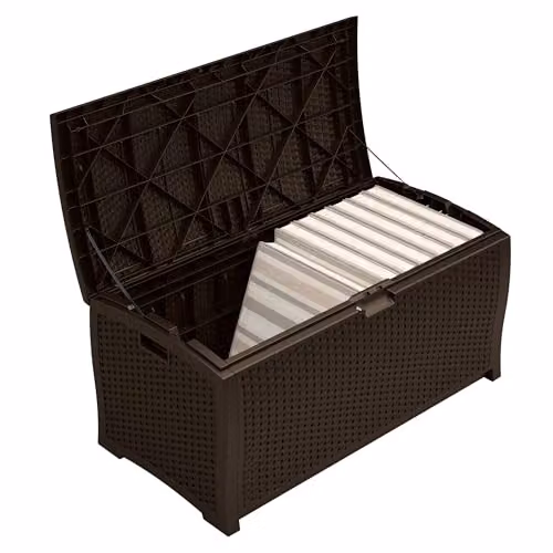 Rowlinson Missouri 375L Storage Box in Java Brown, W127 x D65 x H65 cm – 5