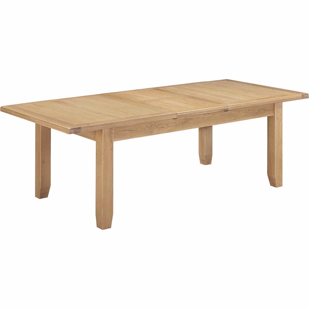 Seconique Windsor Large Extending Dining Table in Pebble Grey and Light Oak, W/D/H: 100 x 78 x 0 cm – 2