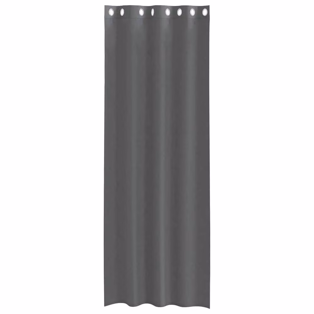 Berkfield Home Voile Curtains with Eyelets, 2 Pack, Grey, W: 140 cm, H: 300 cm – 3