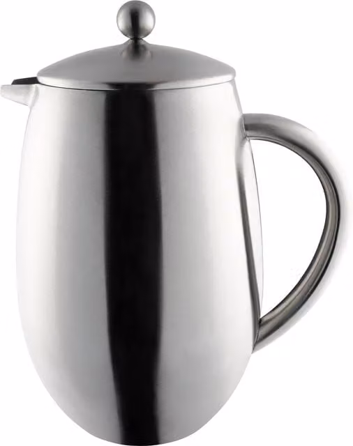 Café Olé BFD Satin Silver Stainless Steel Cafetiere, 1.5 l