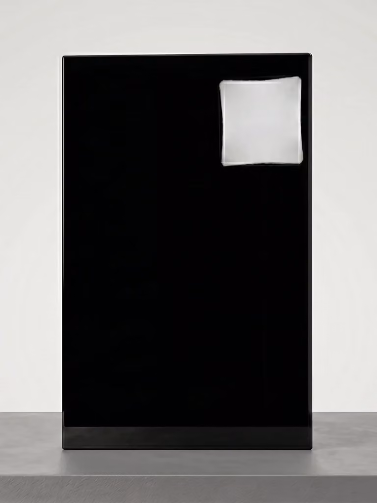 Cheap Furniture Warehouse Gloss Black Kitchen Cabinet Replacement Doors, 18mm Thickness, Width: 45 cm