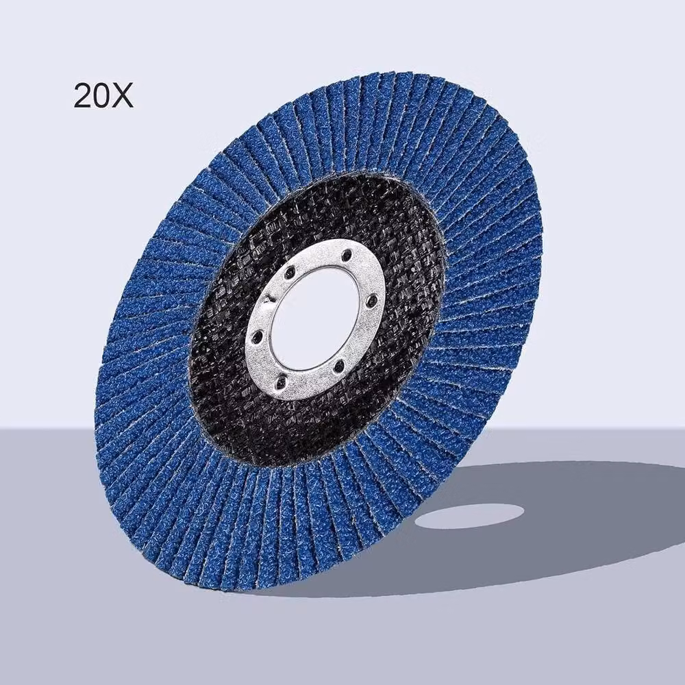 SPETLEK 20-Piece Blue Flap Grinding Sanding Discs for Metal, 115 mm – 5