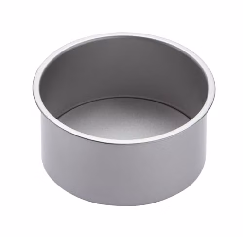 KitchenCraft Non-Stick Round Loose Base Deep Cake Tin, Carbon Steel, Grey, Diameter: 18 cm – 1