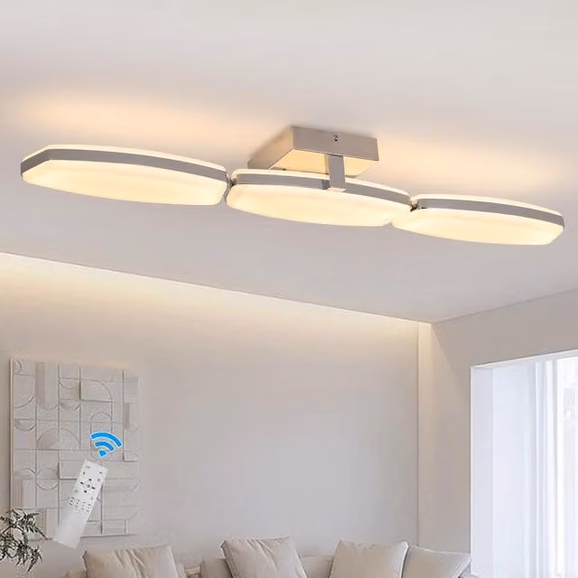 Garwarm Dimmable LED Flush Mount Ceiling Light in White – 1