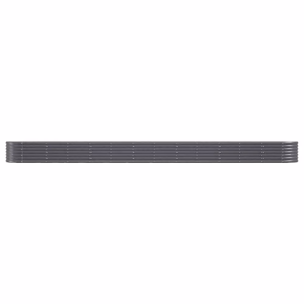 Berkfield Home Garden Powder-coated Steel Raised Bed in Anthracite Grey, W/D/H: 512 x 80 x 36 cm – 3