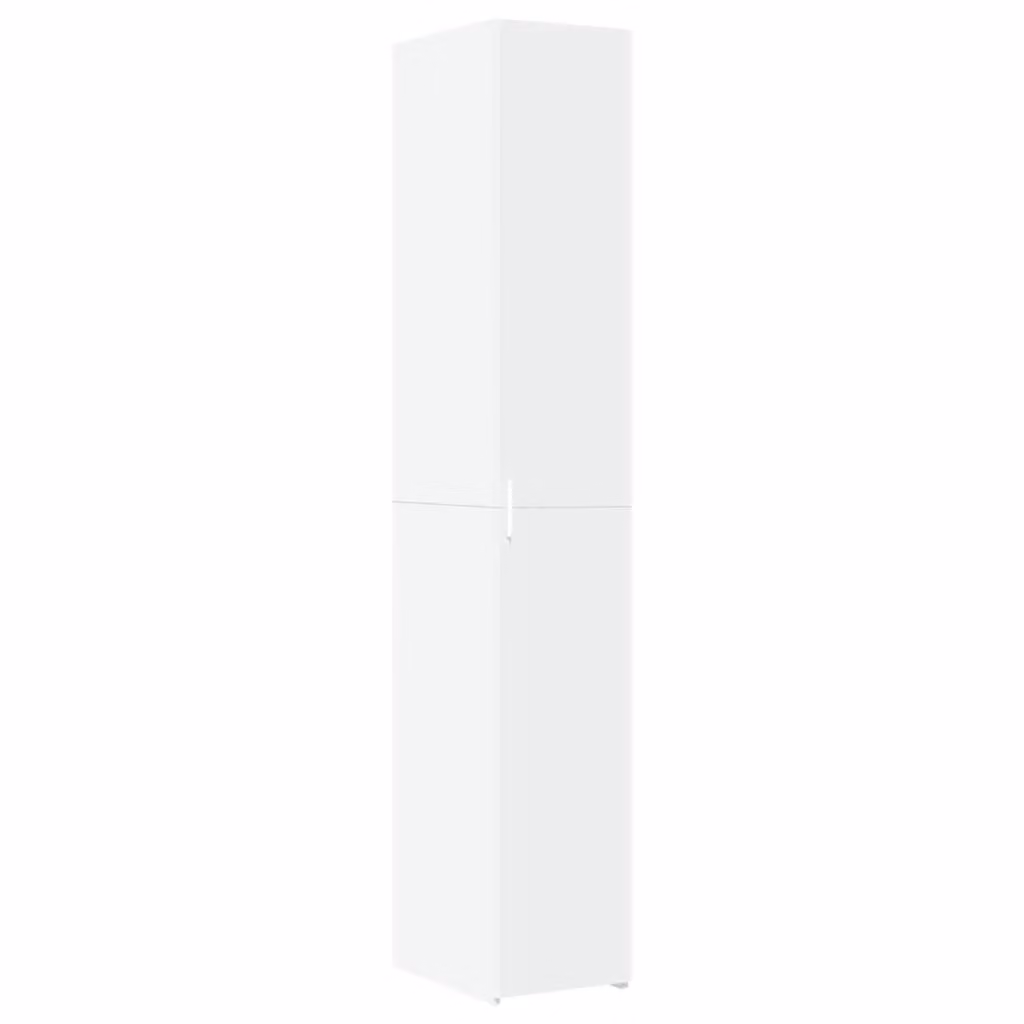 Berkfield Home White Matt MDF Highboard, W/D/H: 30 x 42.5 x 185 cm